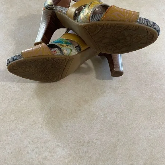 L’ artiste by spring step Brooke Shooties heel sandal shoes size 37 women’s Art