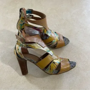 L’ artiste by spring step Brooke Shooties heel sandal shoes size 37 women’s Art