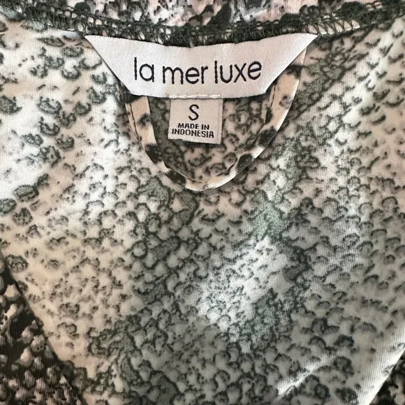 La Mer Luxe Animal Print Button-Down Dress - Size S