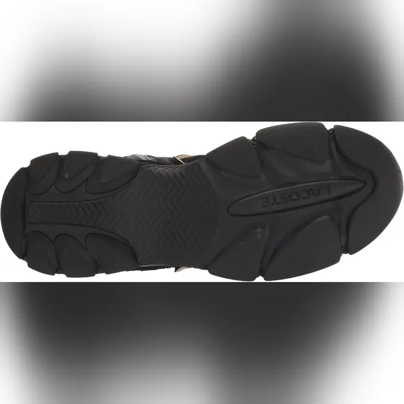 LACOSTE size 13 mens NEO L003 Black navy ortholite sneakers shoes trainers