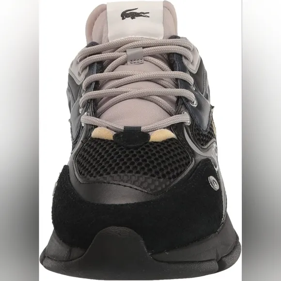 LACOSTE size 13 mens NEO L003 Black navy ortholite sneakers shoes trainers