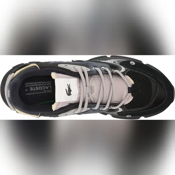 LACOSTE size 13 mens NEO L003 Black navy ortholite sneakers shoes trainers