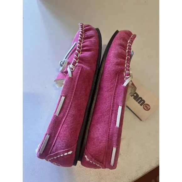 LAM Kids Youth Size 5Y Slippers Shoes House Shoes Moccasins‎ Sherpa Lined