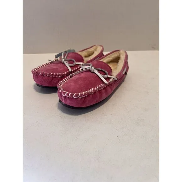 LAM Kids Youth Size 5Y Slippers Shoes House Shoes Moccasins‎ Sherpa Lined