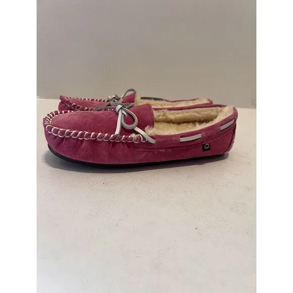 LAM Kids Youth Size 5Y Slippers Shoes House Shoes Moccasins‎ Sherpa Lined