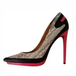 L.A.M.B. by Gwen Stefani snake embossed leather platform heels size 7.5