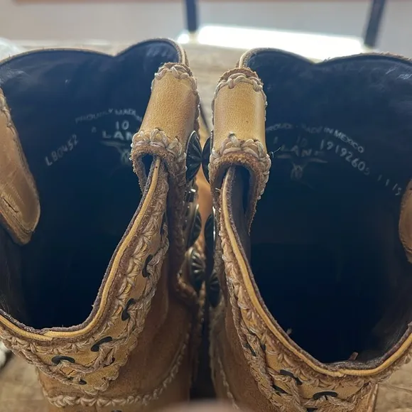 Lane Wind Walker Brown Western Ankle Boots.  EUC