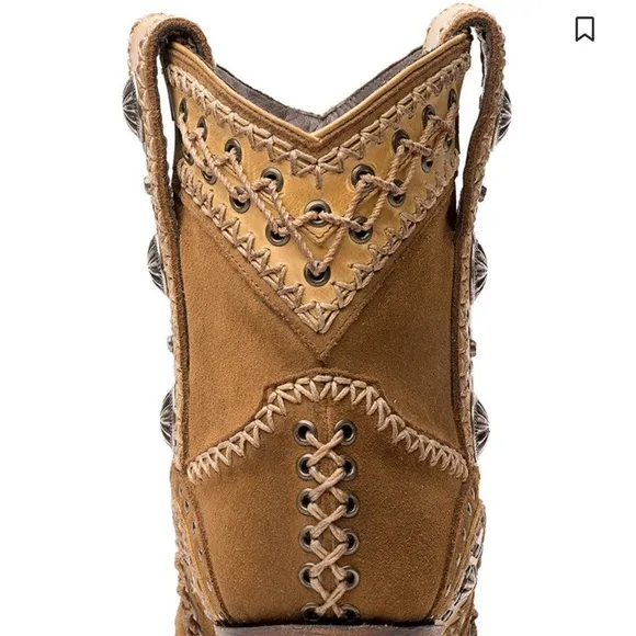 Lane Wind Walker Brown Western Ankle Boots.  EUC