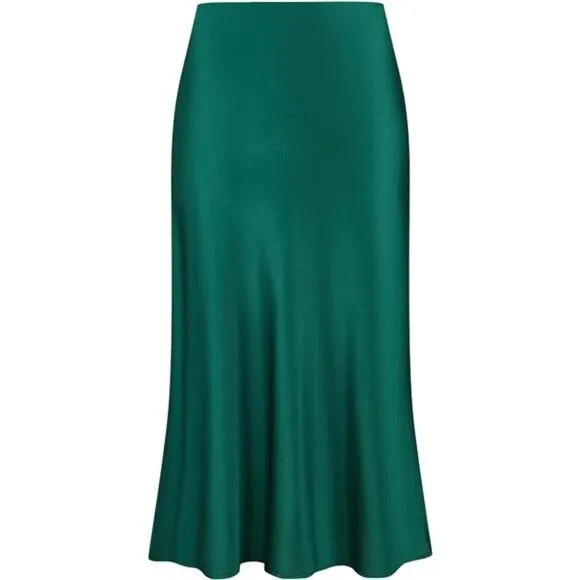 Leopard Skirt for Women Dark Green