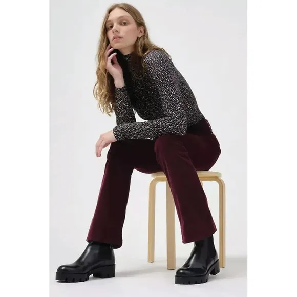 Levi’s Ribcage Bootcut Cord Jeans Malbec Burgundy Corduroy Levis 25 26 31 32 NWT