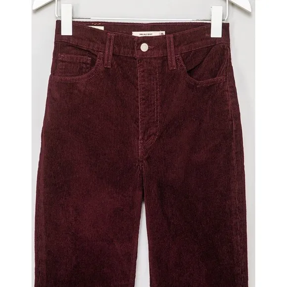 Levi’s Ribcage Bootcut Cord Jeans Malbec Burgundy Corduroy Levis 25 26 31 32 NWT