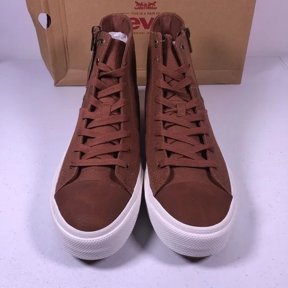 LEVI’S Side Zip Mid Top Fashion Sneaker Shoes