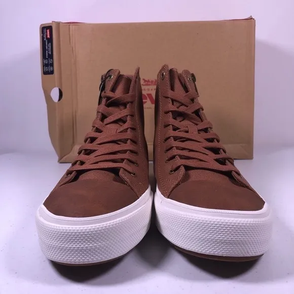 LEVI’S Side Zip Mid Top Fashion Sneaker Shoes