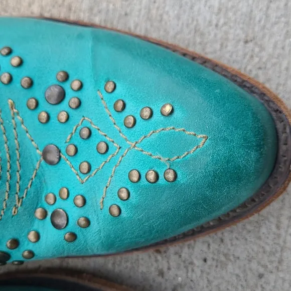 Liberty Leather Western Ankle Boots