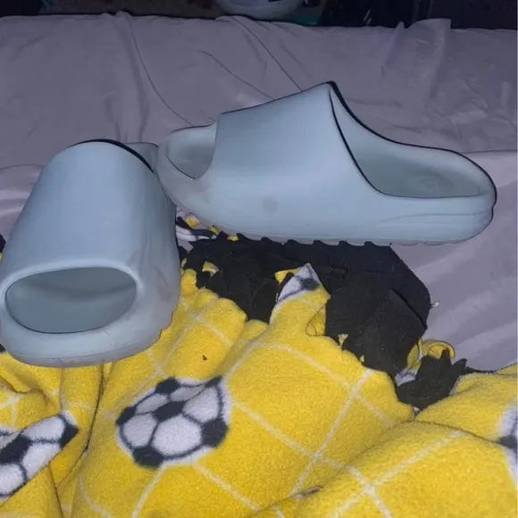 Light Blue Slide Sandals