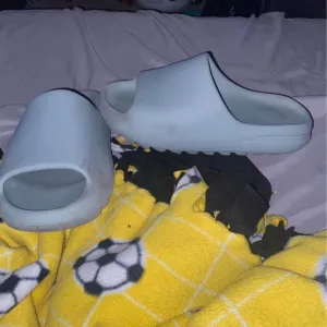 Light Blue Slide Sandals
