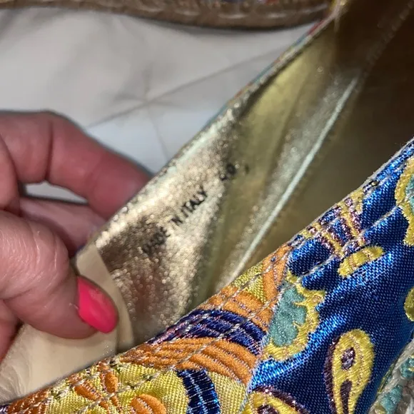 LIKE NEW RARE HTF Prada Multicolor floral Jacquard Espadrilles