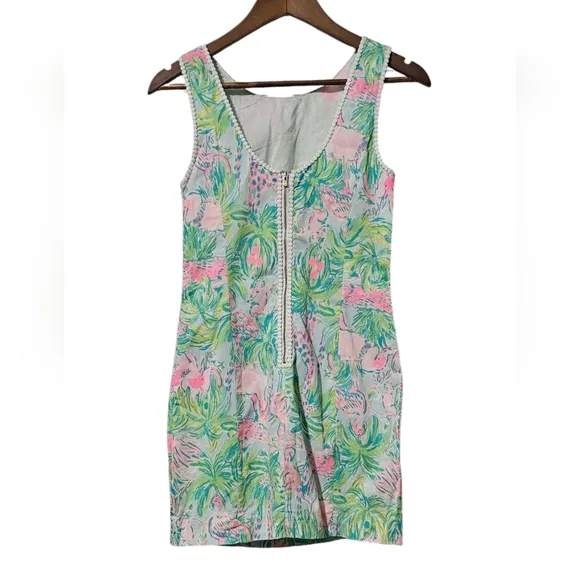 Lilly Pulitzer | Mila Shift Midi Dress in Seasalt w/On parade Print Sz 0