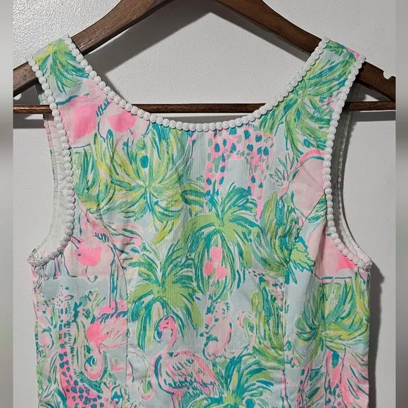 Lilly Pulitzer | Mila Shift Midi Dress in Seasalt w/On parade Print Sz 0