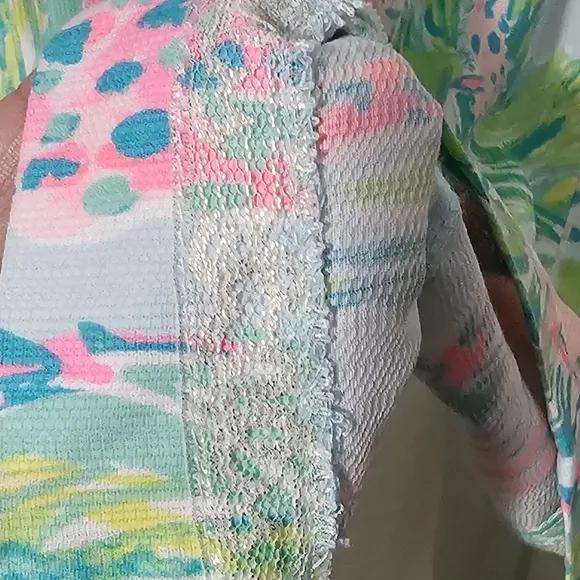 Lilly Pulitzer | Mila Shift Midi Dress in Seasalt w/On parade Print Sz 0