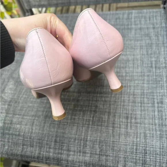 Liz Claiborne Baby Pink Bow Women's Kitten Heels Vintage Y2K Rare