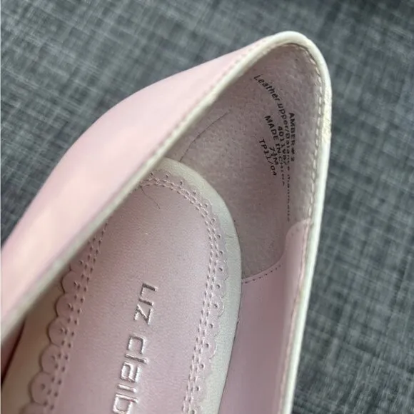 Liz Claiborne Baby Pink Bow Women's Kitten Heels Vintage Y2K Rare