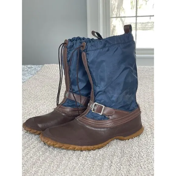 L.L. Bean Boots Size 8 Felt Lined Duck Snow Boots Waterproof Freeport Maine