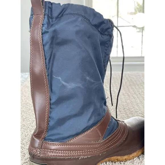 L.L. Bean Boots Size 8 Felt Lined Duck Snow Boots Waterproof Freeport Maine
