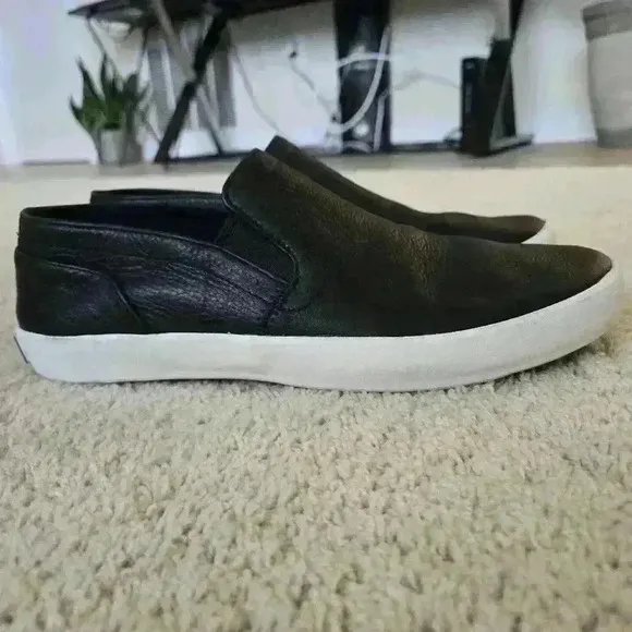 L.L. Bean Mountainville Slip-on Leather Black Men's Shoes Size 8 Medium #125