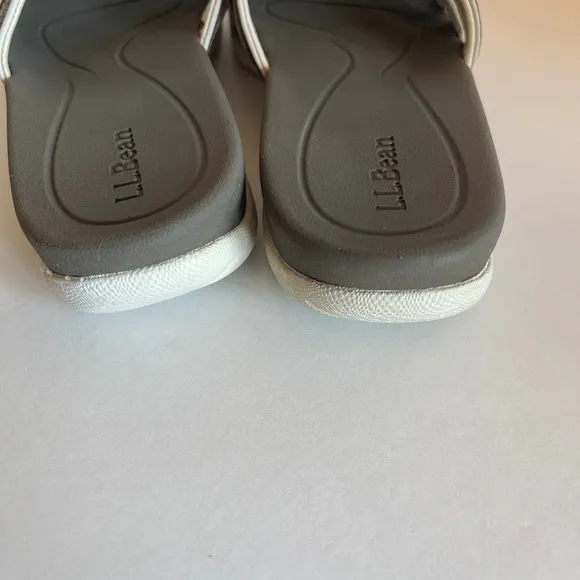 L.L.Bean Women's Boothbay Slide Sandals Size 8M Sporty Comfort Nylon Webbing