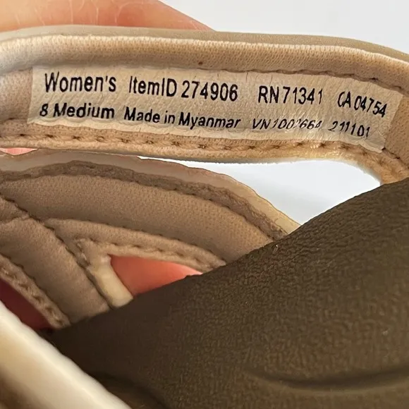 L.L.Bean Women's Boothbay Slide Sandals Size 8M Sporty Comfort Nylon Webbing