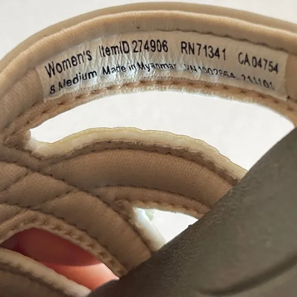 L.L.Bean Women's Boothbay Slide Sandals Size 8M Sporty Comfort Nylon Webbing