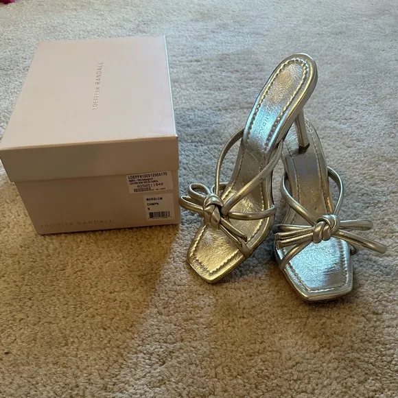 Loeffler Randall Margi Champagne Bow HeelSize 9
