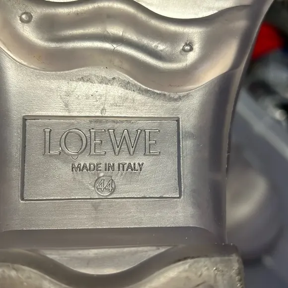 LOEWE men’s clear Ankle molded, pull on‎  boots. Size 13.5. Excellent condition