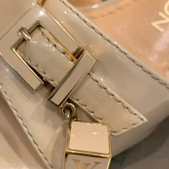 Louis Vuitton Vernis Dice Mule Shoes.
