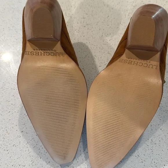 Lucchese Suede Mules Size 7 NWOB