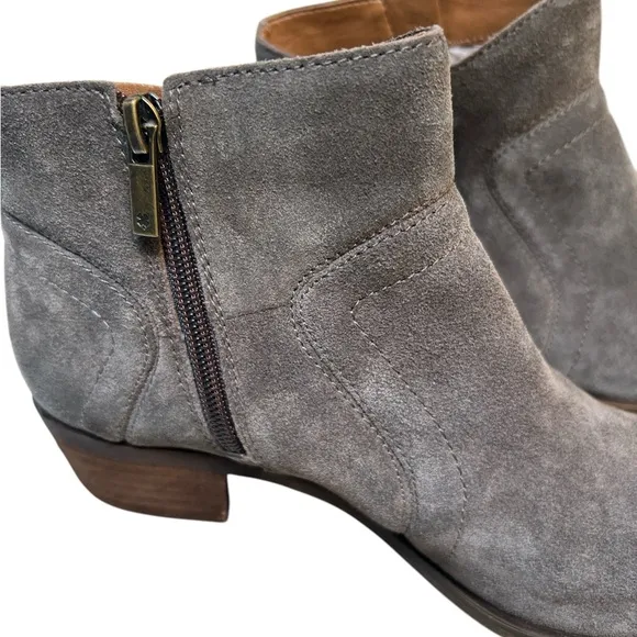 LUCKY BRAND 🌺 Leather Gray Ankle Boots 7.5