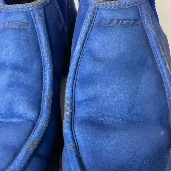 Lugz Leather Suede Upper Blue Suede Shoes Sz 8