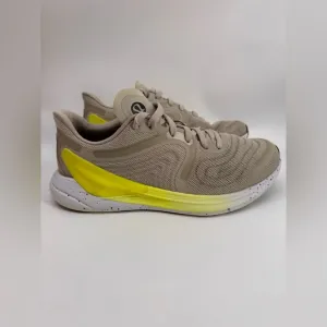 Lululemon Blissfell 2 Running Shoes Khaki Neon Womens Size 10