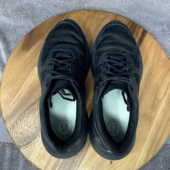 Lululemon Blissfeel Run Women's Size 9.5 Triple Black Running Shoes Sneakers
