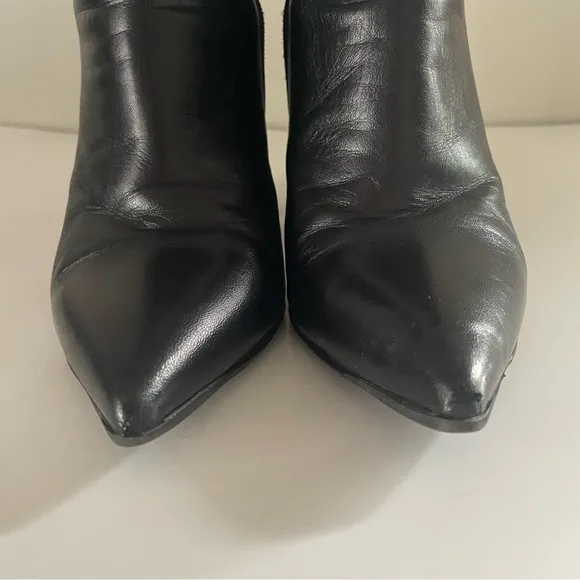 MA LO black leather ankle boots size 7
