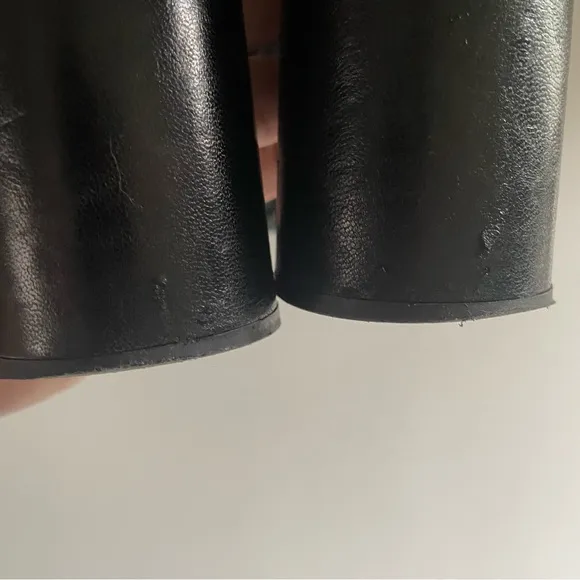MA LO black leather ankle boots size 7