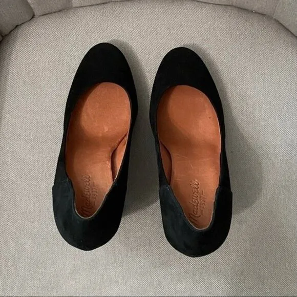 Madewell Chunky Suede Heels
