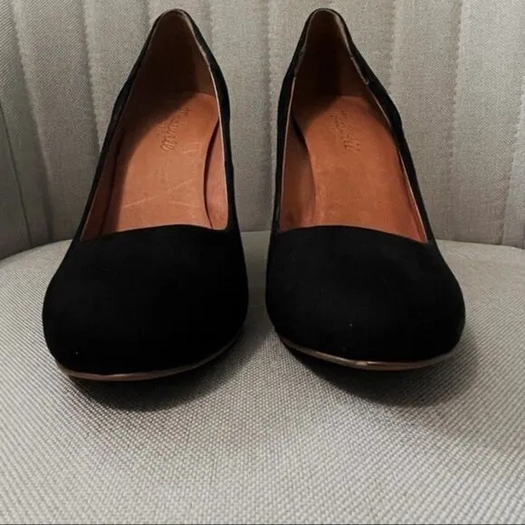 Madewell Chunky Suede Heels