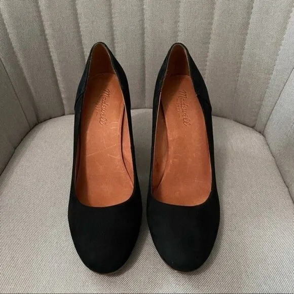 Madewell Chunky Suede Heels