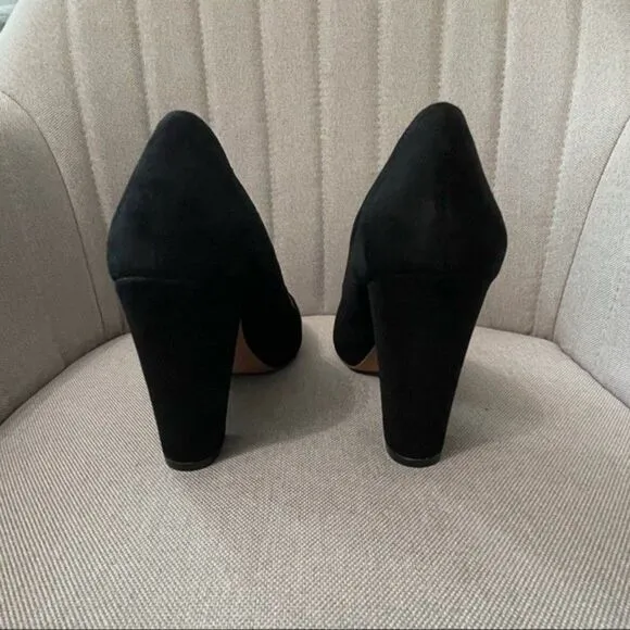 Madewell Chunky Suede Heels