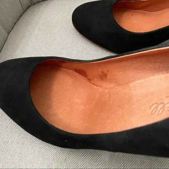 Madewell Chunky Suede Heels