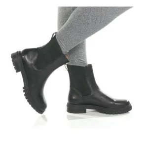 Madewell Gibson Chelsea Ankle Boot Leather Slip On Round Toe Black Size 6
