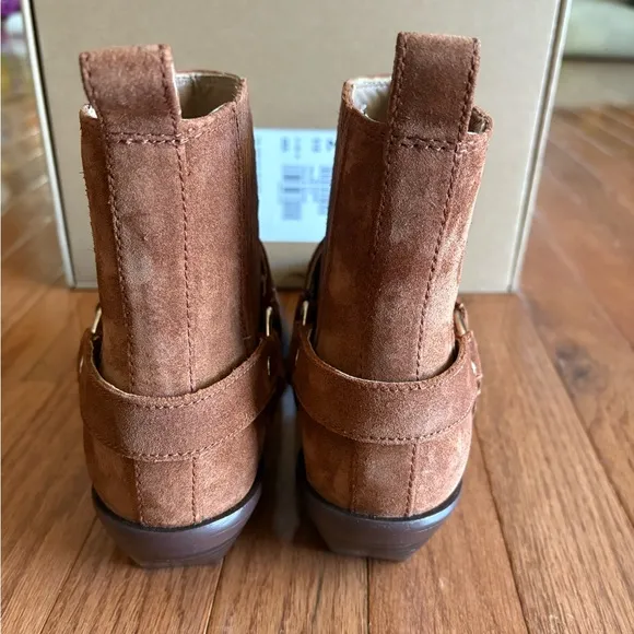 Madewell Santiago Western Boots in Dried Maple