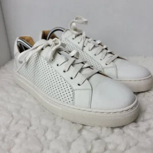 Magnanni Costa Lo Perf Mens Size 8 M Sneaker White Leather Shoes